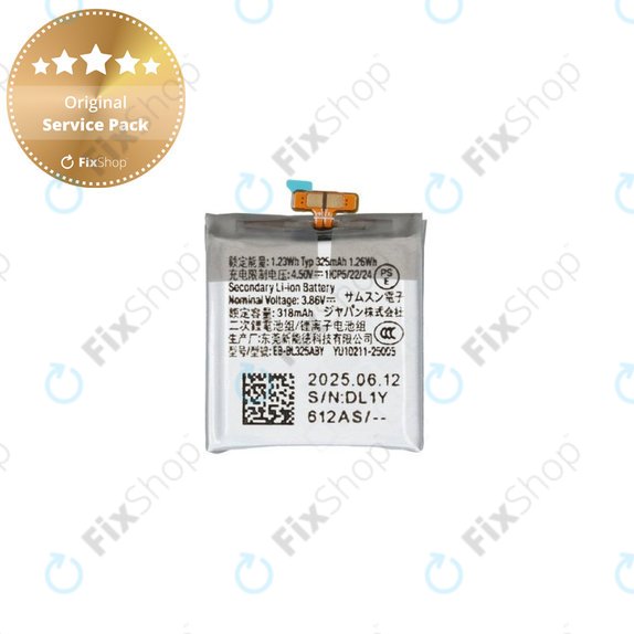 Bateria do Samsung Watch 8 L320N, L325U, EB-BL325ABY, 435mAh, GH43-05278A, Genuine Service Pack