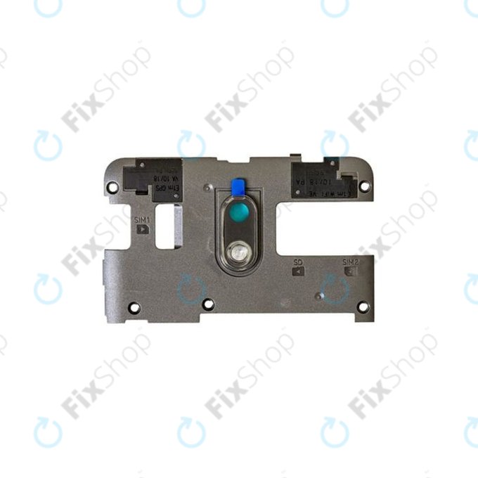 Ramka środkowa z anteną do Nokia 2 Dual-Sim TA-1029, S0A044580A0, Czarny, Black, Genuine Service Pack