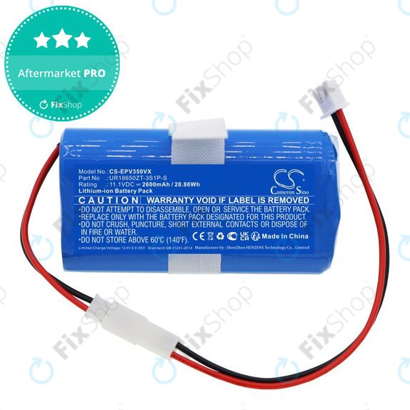 Bateria do Electropan Ilife V3S, 2600mAh, Li-Ion, 11.1V, UR18650ZT-3S1P-S, HQ