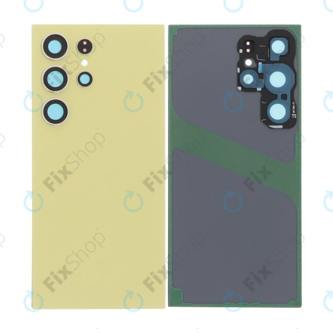 Tylna pokrywa baterii z kompletnym montażem do Samsung S24 Ultra S928B, Titanium Yellow