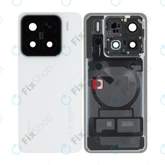 Tylna pokrywa baterii do Xiaomi 15 5G, 560068000O300, Biały, White, Genuine Service Pack