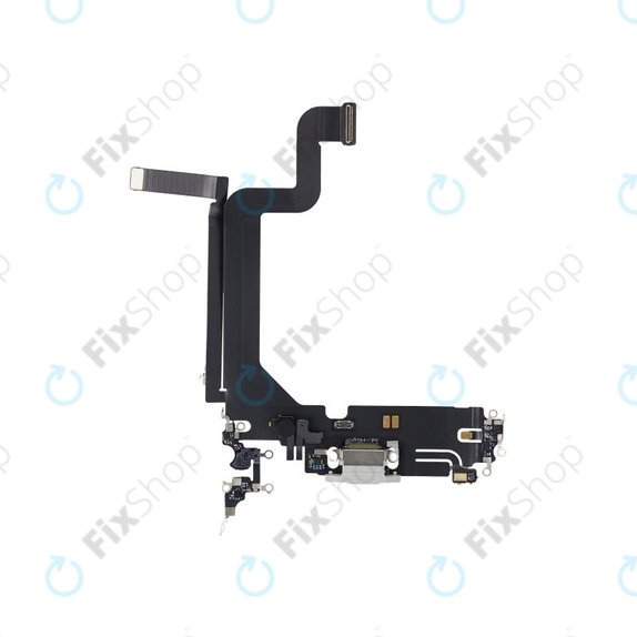 Złącze ładowania z taśmą flex do iPhone 14 Pro Max, Srebrny, Silver