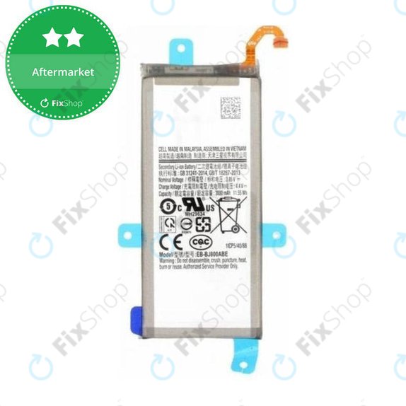 Bateria do Samsung A6 A600 (2018), EB-BJ800ABE, 3000mAh