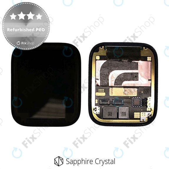 Wyświetlacz LCD dla Apple Watch 7 45mm, Sapphire Crystal, Ekran dotykowy bez ramki, Refurbished PRO