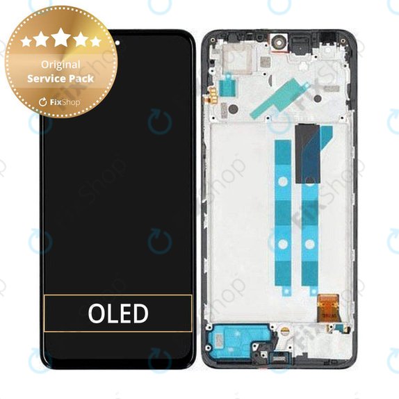 Wyświetlacz do Xiaomi Redmi Note 11 Pro 4G, 5G, Ekran dotykowy z ramką, 5600010K6S00, 5600010K6T00, Graphite Gray, Genuine Service Pack