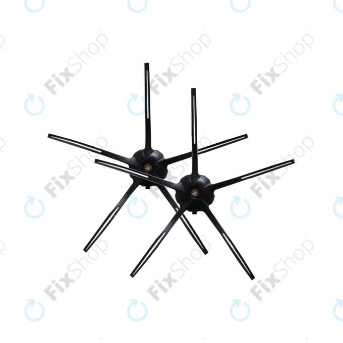 Szczotka boczna do Xiaomi Roborock S4, S5 Max, S6, S6 MaxV, S6 Pure, S7, S7+, S7 MaxV, S7 Pro Ultra, Q7, Q7+, Q7 Max, Q7 Max+, T7S Plus, E4, E5, T4, T6, Xiaowa E3, 2 szt., Czarny, Black