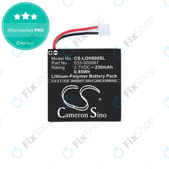Bateria do Logitech H800, 230mAh, Li-Pol, 3.7V, 533-000067, HQ