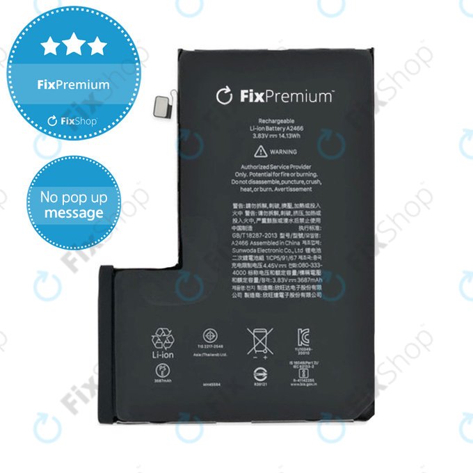Bateria dla iPhone 12 Pro Max, 3687mAh, DIAGNOSTIC