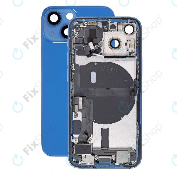 Tylna obudowa z malymi czesciami do iPhone 13 Mini, Niebieski, Blue