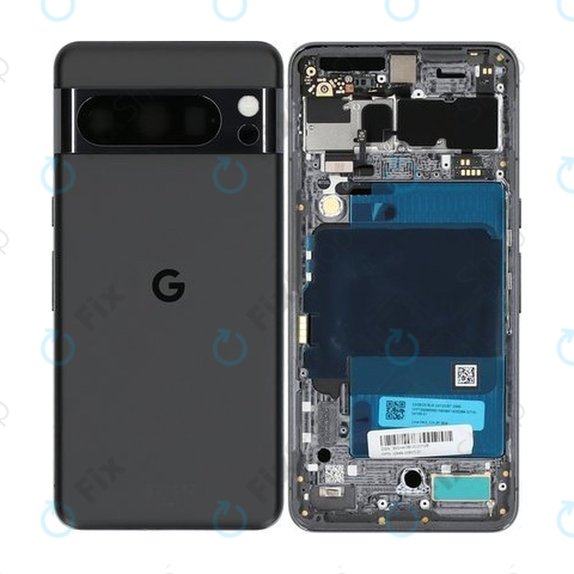 Tylna pokrywa baterii do Google Pixel 8 Pro, GC3VE, G1MNW, G949-00693-01, Obsidian, Genuine Service Pack