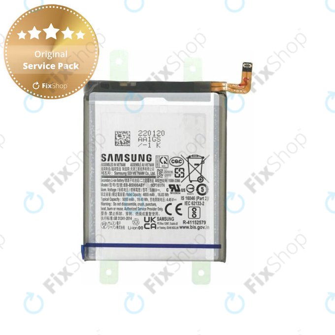 Bateria do Samsung S22 Ultra S908B, EB-BS908ABY, 5000mAh, GH82-27484A, Genuine Service Pack
