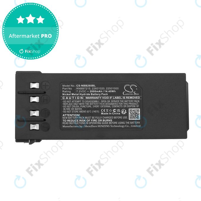 Bateria do Hiab 077 Hiduo, 088CL, 095, 2000mAh, Ni-MH, 7.2V, RNBB7215, 2.250.1000, HQ