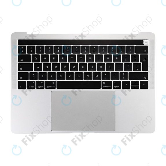 Górna ramka klawiatury z klawiaturą UK, mikrofonem, trackpadem i głośnikami do MacBook Pro 13" A1706 (Late 2016 - Mid 2017), Srebrny, Silver