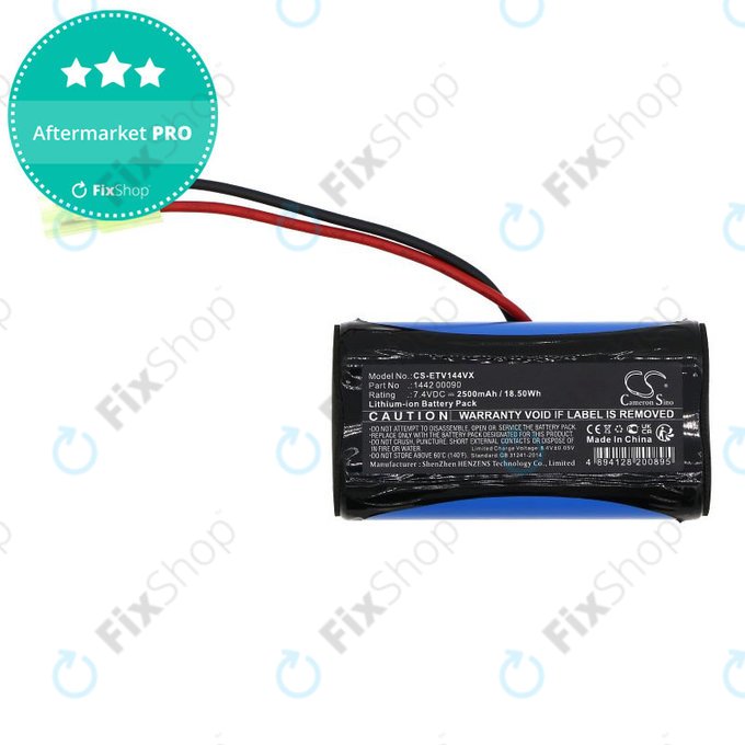 Bateria do ETA Verto 1442, 2500mAh, Li-Ion, 7.4V, 1442 00090, HQ