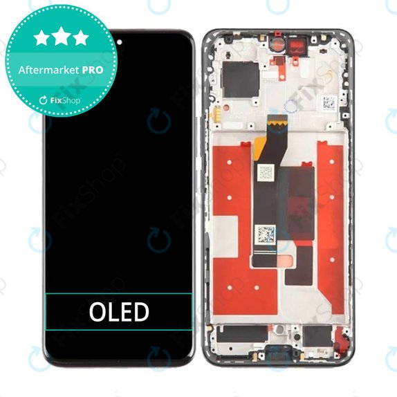 Wyświetlacz OLED do Honor 90 5G, Ekran dotykowy z ramką, Midnight Black