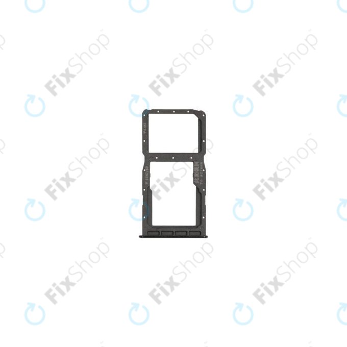 Tacka SIM z SD do Huawei P30 Lite, P30 Lite 2020, 51661LWL, 51661NAL, Midnight Black, Genuine Service Pack
