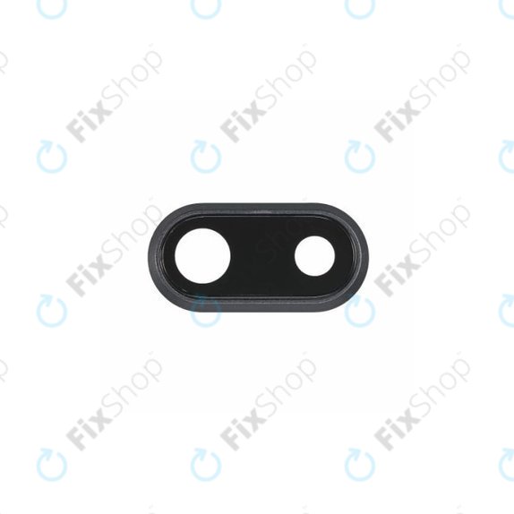 Szklo obiektywu tylnej kamery z ramka do iPhone 8 Plus, Space Gray