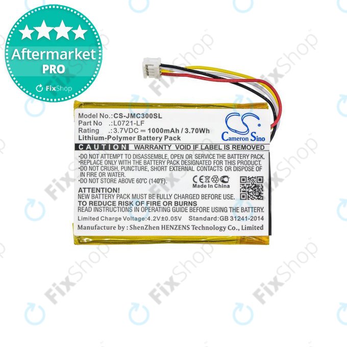 Bateria do JBL Clip 3, L0721-LF, 1000mAh, HQ
