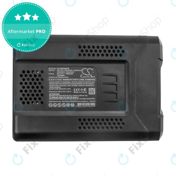 Bateria do Greenworks Pro 80V, Cramer 82V, Stiga Combi, Stiga Multiclip, 2000mAh, Li-Ion, 80V, 2901302, HQ
