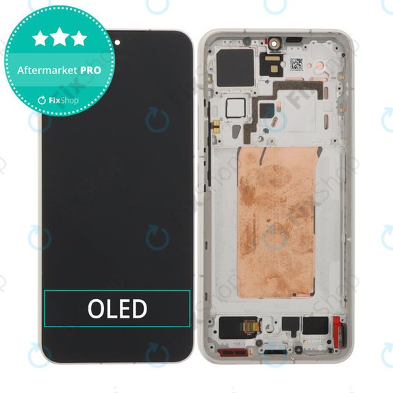 Wyświetlacz OLED do Xiaomi 15 5G, Ekran dotykowy z ramką, Biały, White