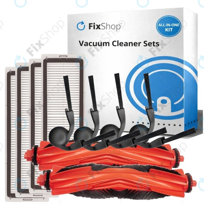 Zestaw części zamiennych do Xiaomi Robot Vacuum S40 (2x Główna szczotka, 4x Filtr, 4x Szczotka boczna)