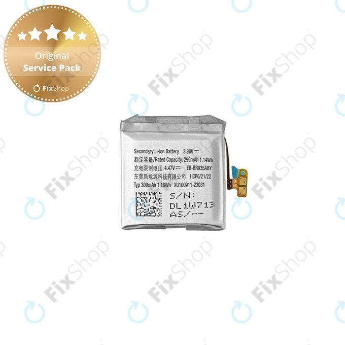 Bateria do Samsung Watch 6 40mm R930, R935, Watch 7 40mm L300, L305, GH43-05156A, EB-BR935ABY, 300mAh, Genuine Service Pack
