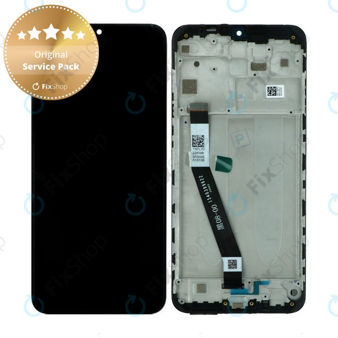 Wyświetlacz do Xiaomi Redmi 9, Ekran dotykowy z ramka (Black), 5600050J1900, Genuine Service Pack