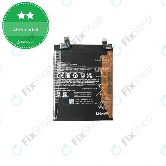 Bateria do Xiaomi Redmi Note 12 Pro+ 5G, BP4J, 5000mAh