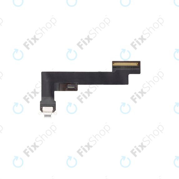 Złącze ładowania z taśmą flex do iPad Air, 4th Gen 2020, Wersja WiFi, Bialy, White