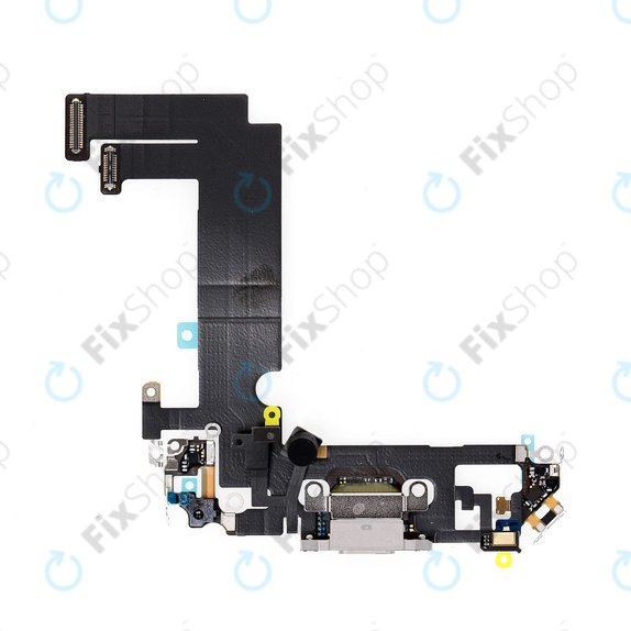 Złącze ładowania z taśmą flex do iPhone 12 Mini, Bialy, White