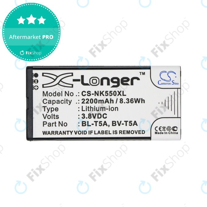Bateria do Nokia Lumia 730, 2200mAh, Li-Ion, 3.8V, BL-T5A, HQ