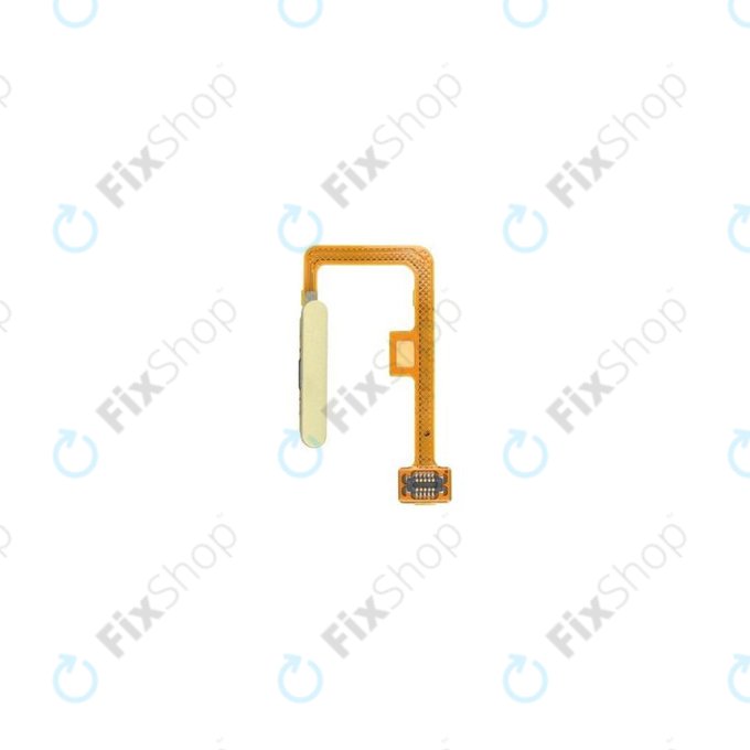 Czujnik linii papilarnych z taśmą flex do Xiaomi Mi 11 Lite 5G, 490100008E5F, Citrus Yellow, Genuine Service Pack