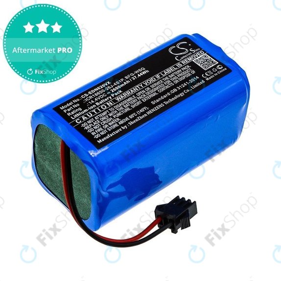 Bateria do Ecovacs Deebot N79, N79S, Eufy RoboVac-seria, Proscenic 850-seria, BFG-WSQ, ICR18650-26J-4S1P, UR18650ZY-4S1P-AAM, Li-Ion, 14,4V 2600mAh, HQ