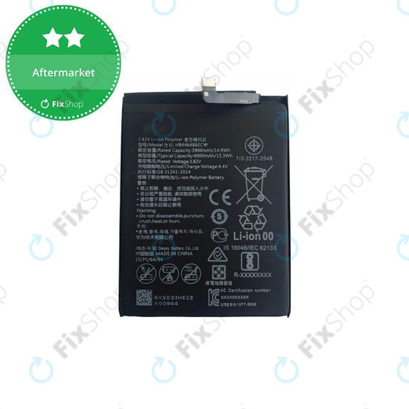 Bateria do Huawei P Smart Z, Honor 9X, P20 Lite (2019), HB446486ECW, 4000mAh