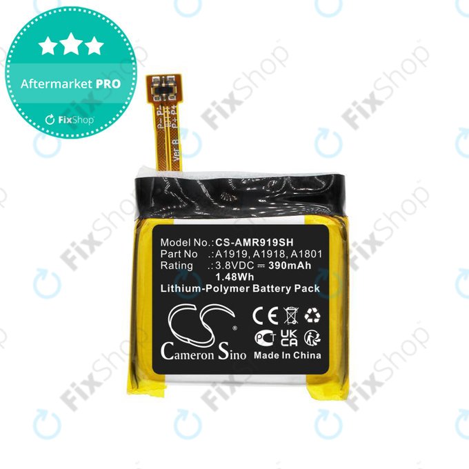 Bateria do Amazfit T-Rex, 390mAh, Li-Pol, 3.8V, A1919, HQ