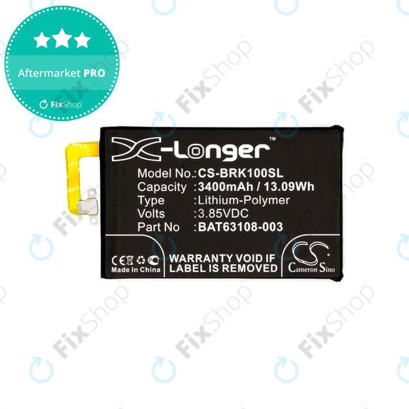 Bateria do Blackberry Keyone, 3400mAh, Li-Pol, 3.85V, BAT63108-003, HQ