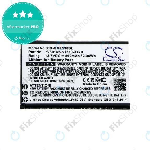 Bateria do Saiet Lumina, Ready, Single, Brondi Amico Favoloso, Gigaset GI390, 590, 800mAh, Li-Ion, 3.7V, V30145-K1310-X470, HQ