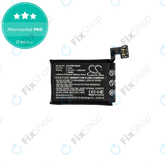 Bateria dla Apple Watch 3 42 mm, 350mAh, GPS + Cellular Version, Li-Pol, 3.82 V, A1850, HQ