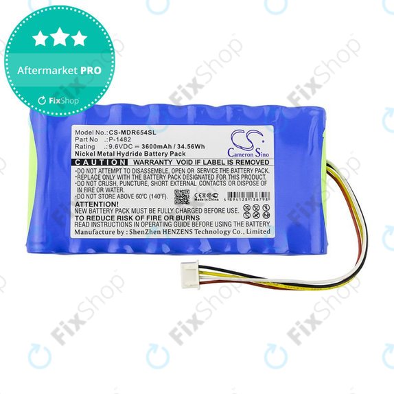 Bateria do Chauvin Arnoux 6116, 8335, Scopix Mobiles Oscilloscope II, Megger CA 6543, 3600mAh, Ni-MH, 9.6V, P-1482, HQ