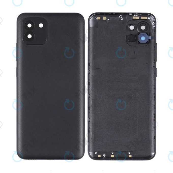 Tylna pokrywa baterii do Samsung A03 A035G, Czarny, Black