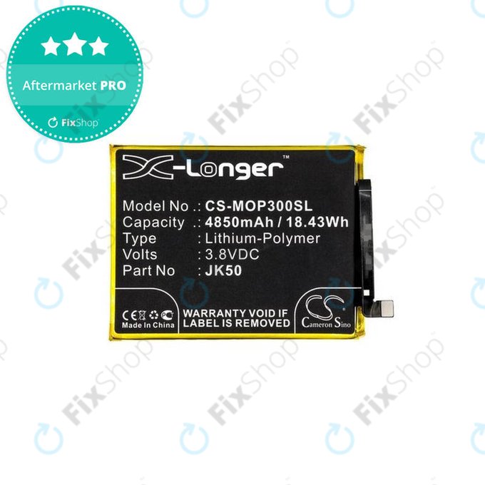 Bateria do Motorola Moto G7 Power, G8 Power Lite, G9 Play, G10, G20, G30, G50, G51, E7 Plus, E7, E7i Power, E30, E40, JK50, 4850mAh, HQ