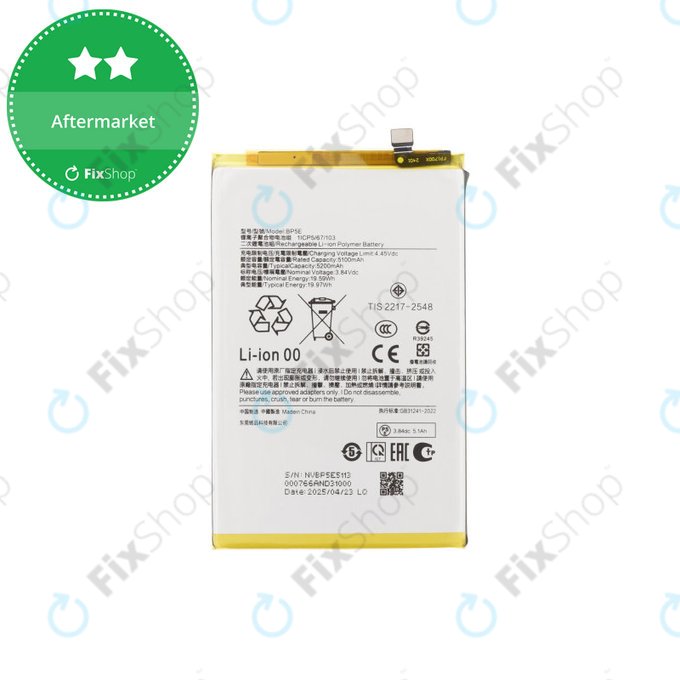 Bateria do Xiaomi Redmi A5 4G, BP5E, 5200mAh