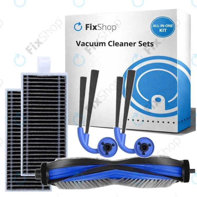 Zestaw części zamiennych do Ecovacs Deebot X11 Pro, X11 (1x Główna szczotka, 2x Filtr, 2x Szczotka boczna)