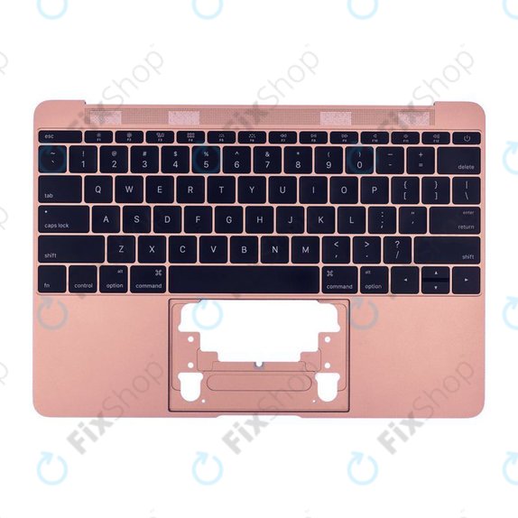 Górna ramka klawiatury z klawiaturą US do MacBook 12" A1534 (Early 2015 - Mid 2017), Rózowe Zloto, Rose Gold