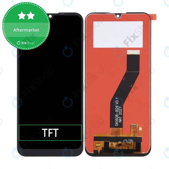 Wyświetlacz do Motorola Moto E6s, Ekran dotykowy bez ramki, TFT