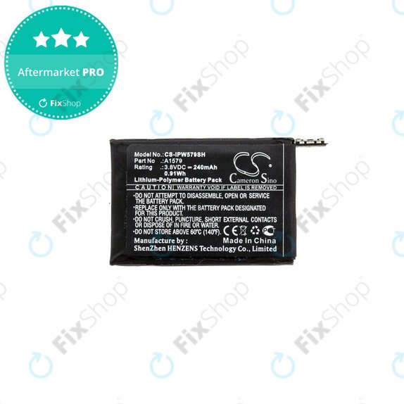 Bateria dla Apple Watch 1 42 mm, 240mAh, Li-Pol, 3.8 V, A1579, HQ