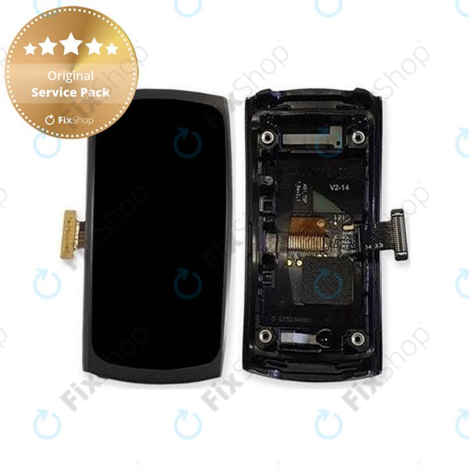 Wyświetlacz do Samsung Gear Fit 2 SM-R360, Ekran dotykowy z ramką, GH97-19001A, GH97-19201A, Szary, Gray, Genuine Service Pack