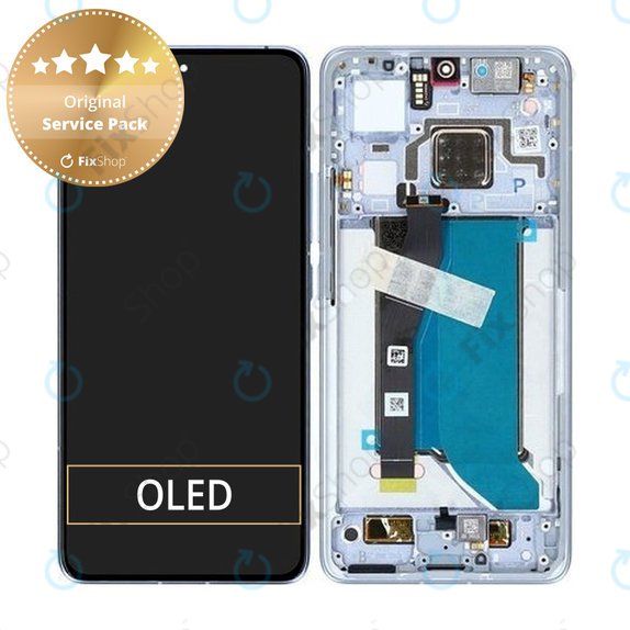 Wyświetlacz do Xiaomi 14T Pro, Ekran dotykowy z ramką, Titan Blue, 56001700N1200, Genuine Service Pack