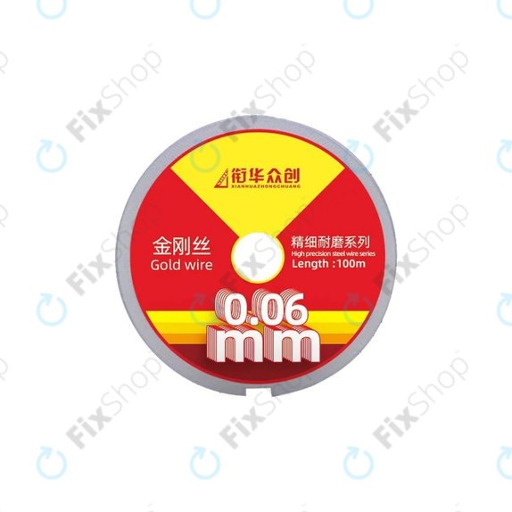 Zloty drut - drut do separacji wyswietlaczy LCD (0.06mm x 100m)