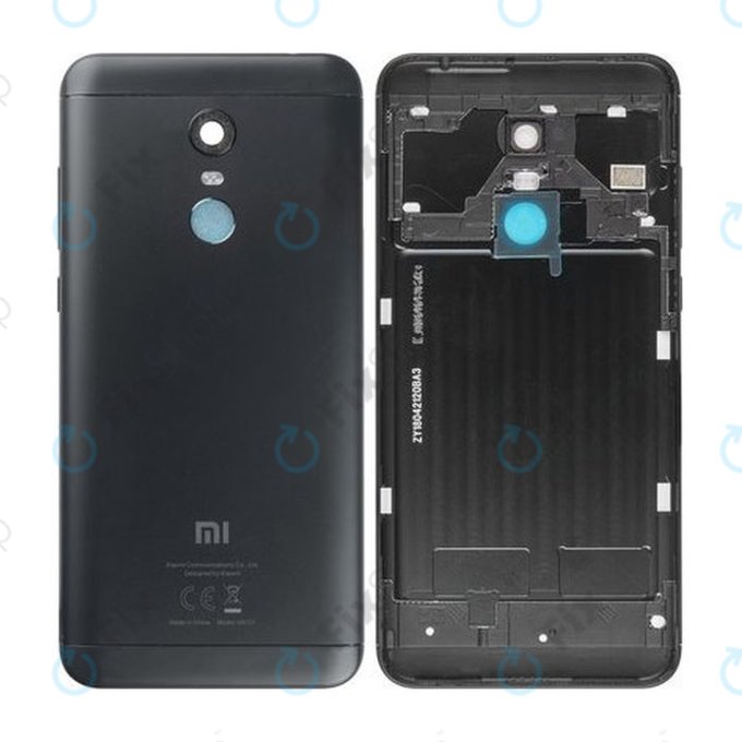 Tylna pokrywa baterii do Motorola Redmi 5 Plus, Redmi Note 5, Czarny, Black